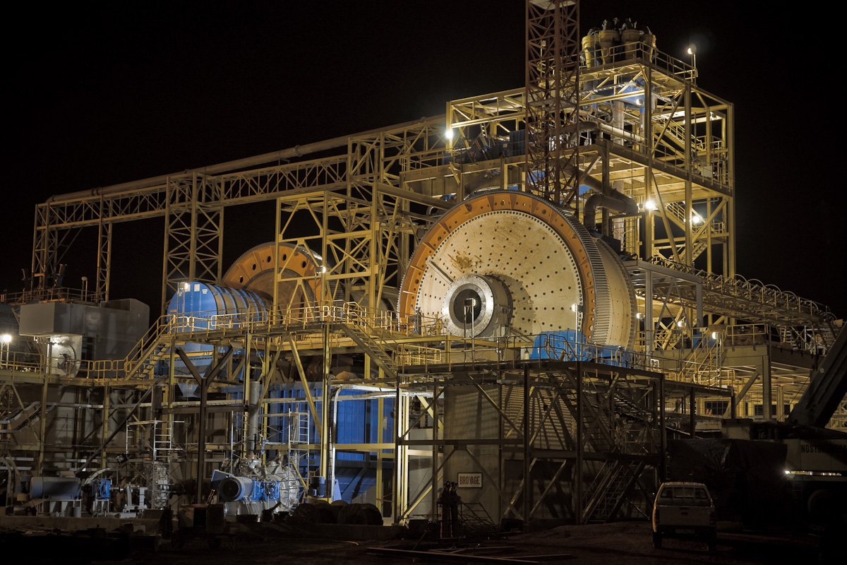 Processing facilities at the Essakane gold mine in Burkina Faso