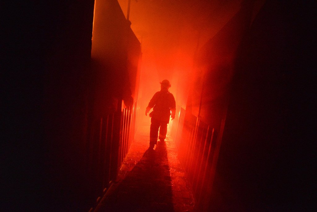 Illustrative file photograph — firefighters — for: Obi sympathises with victims of Abuja market fire