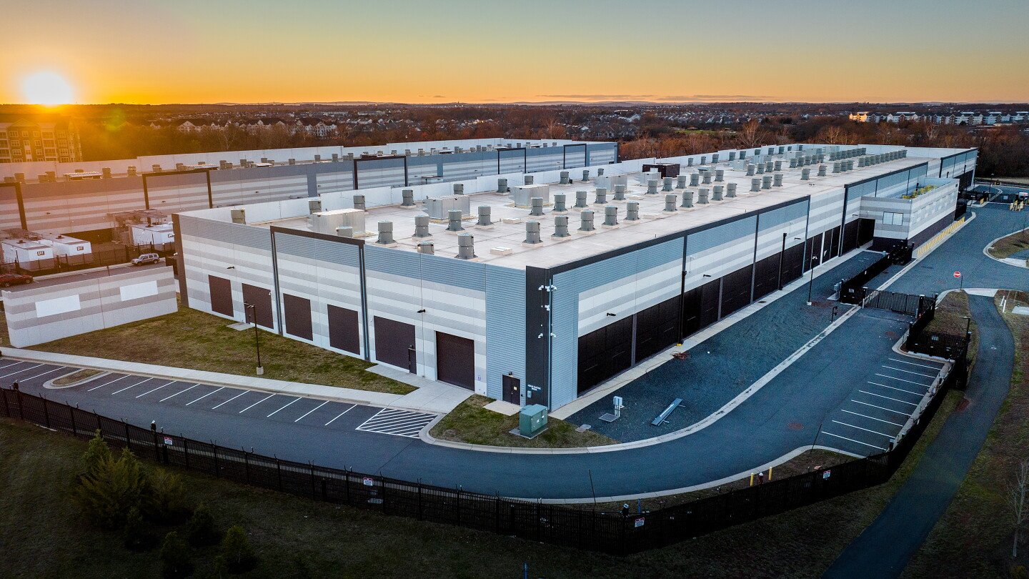 Amazon Web Services data center exterior