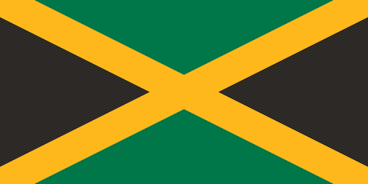 The national flag of Jamaica
