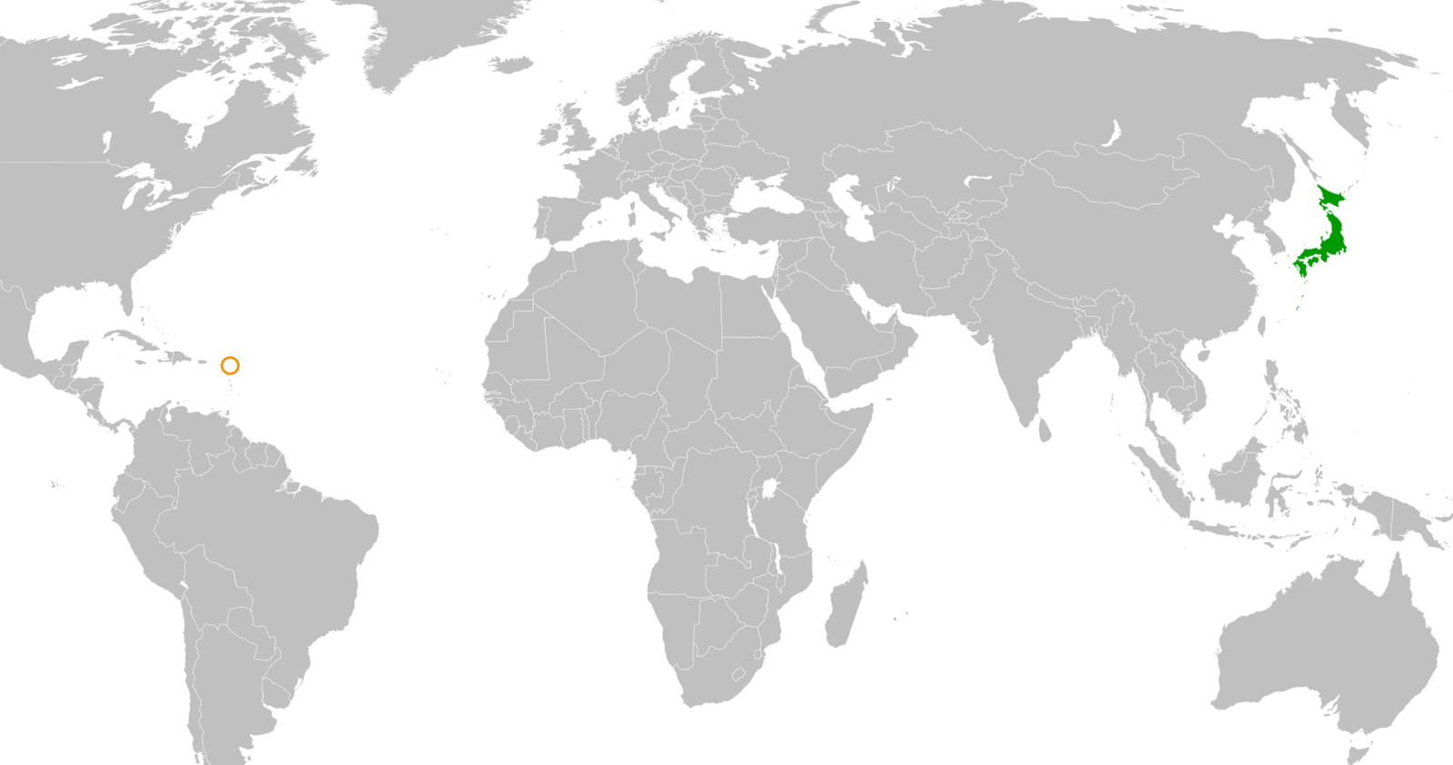Japan Antigua and Barbuda Locator