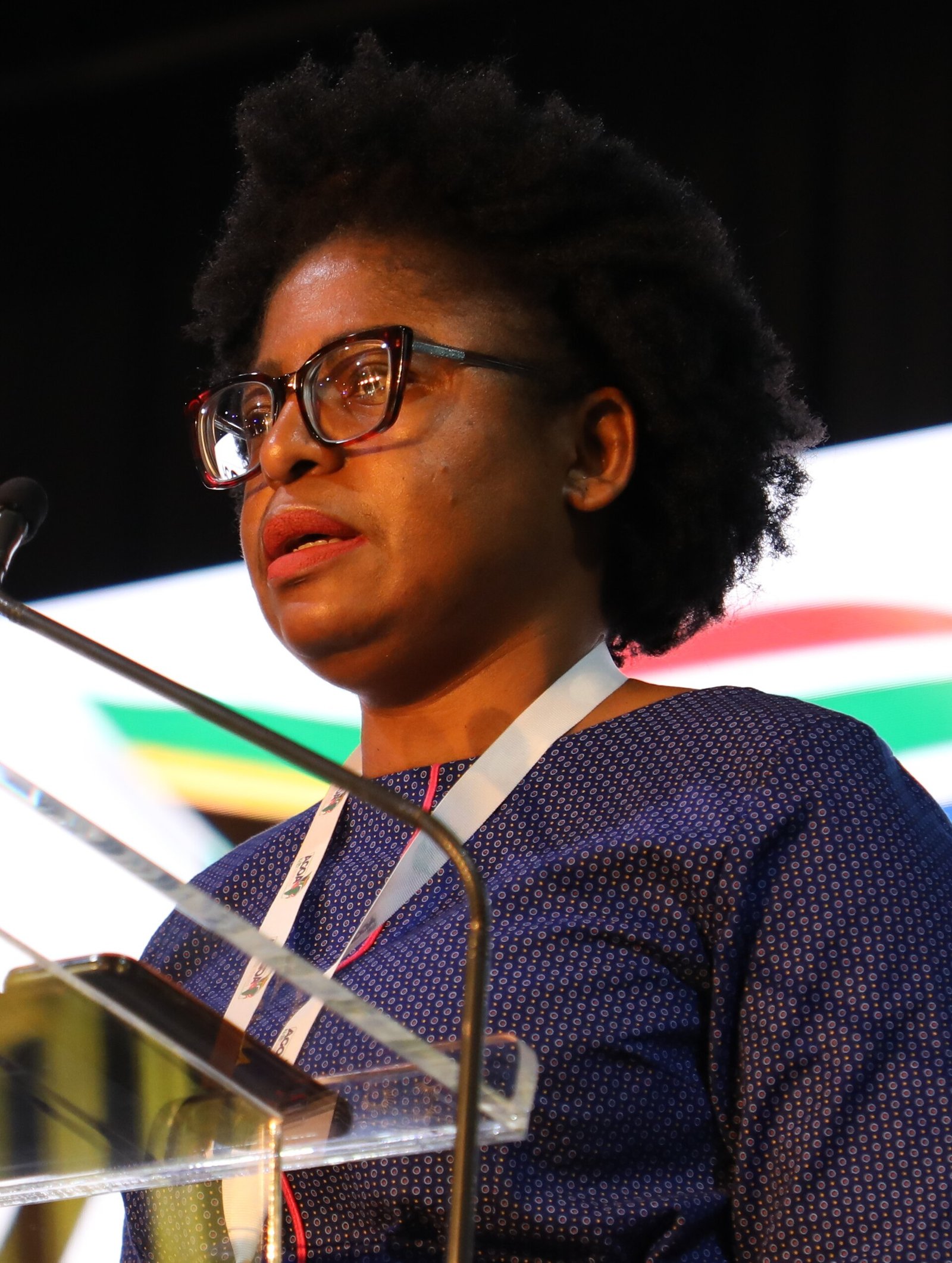 South African Minister Khumbudzo Ntshavheni (cropped)