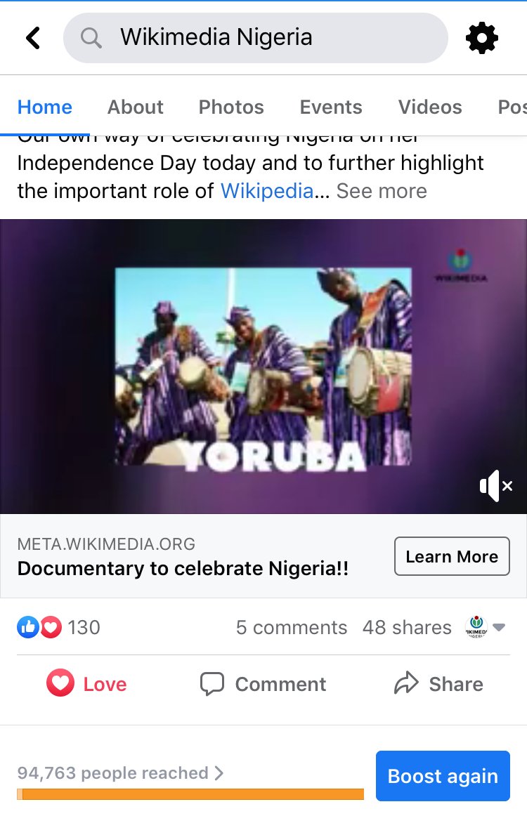 Screenshot on Twitter for Nigeria Independence Day campaign