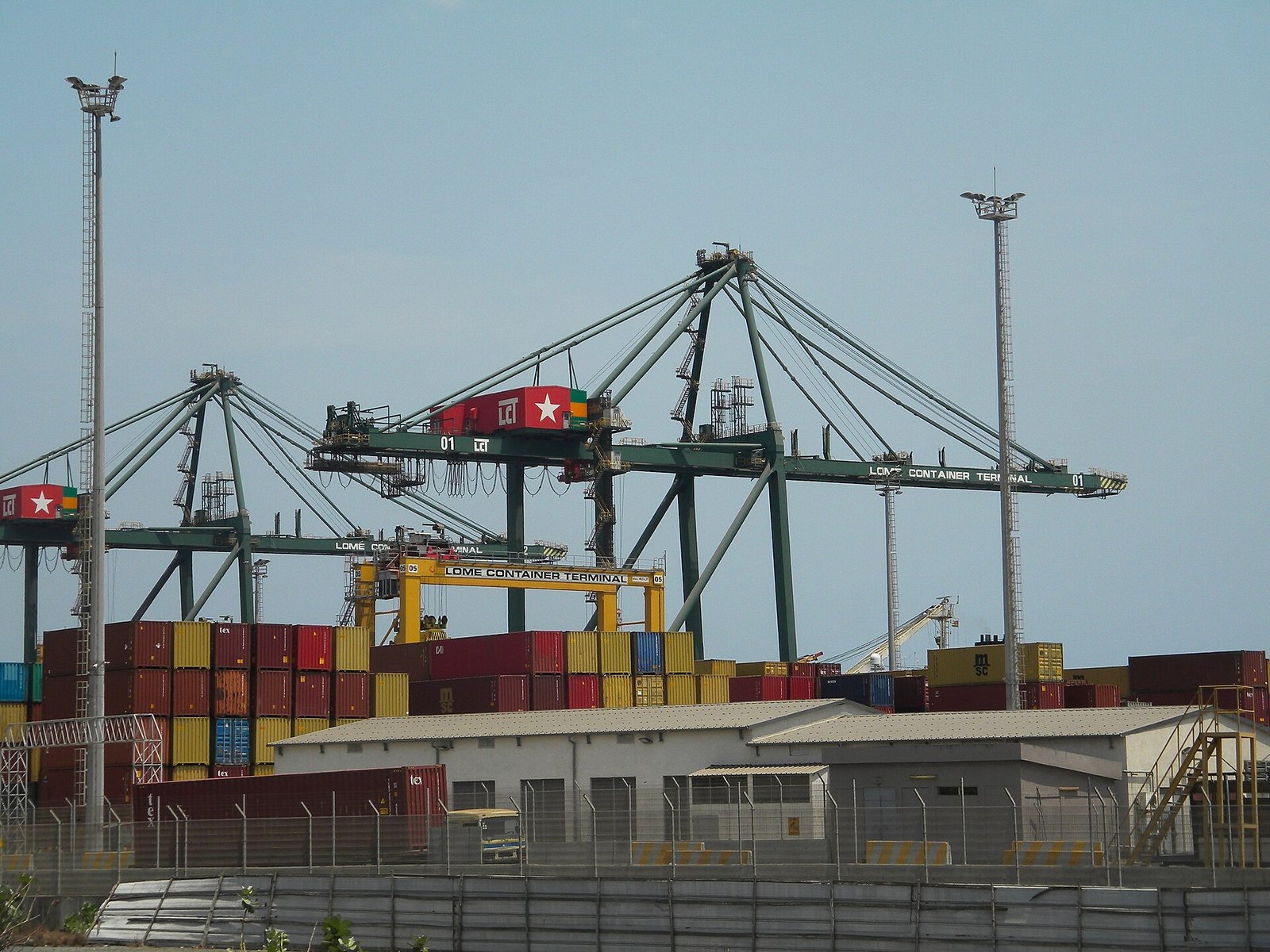 Déplacement de containers maritimes