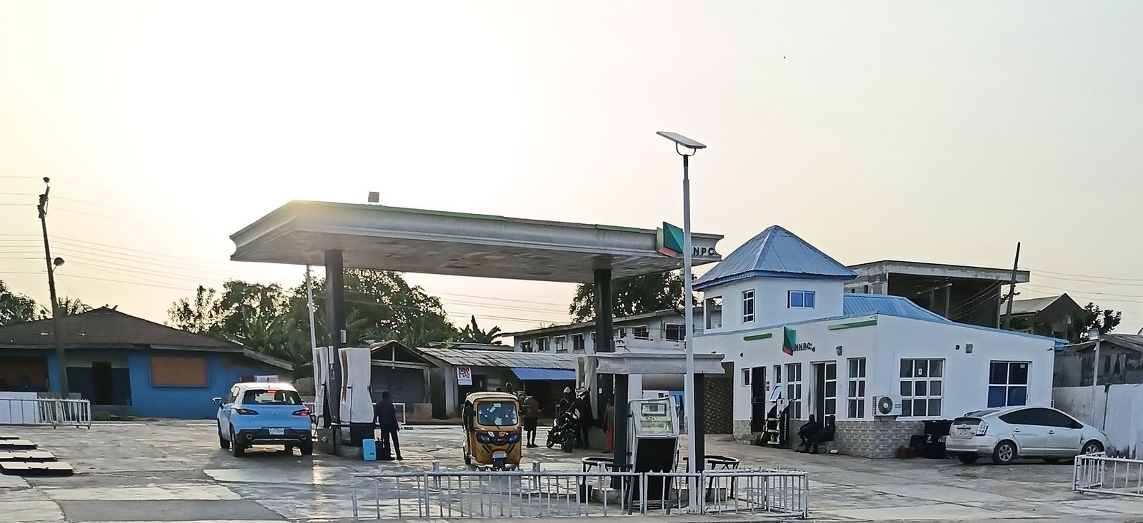 NNPC filling station at Iragunshi, Epe, Lagos State